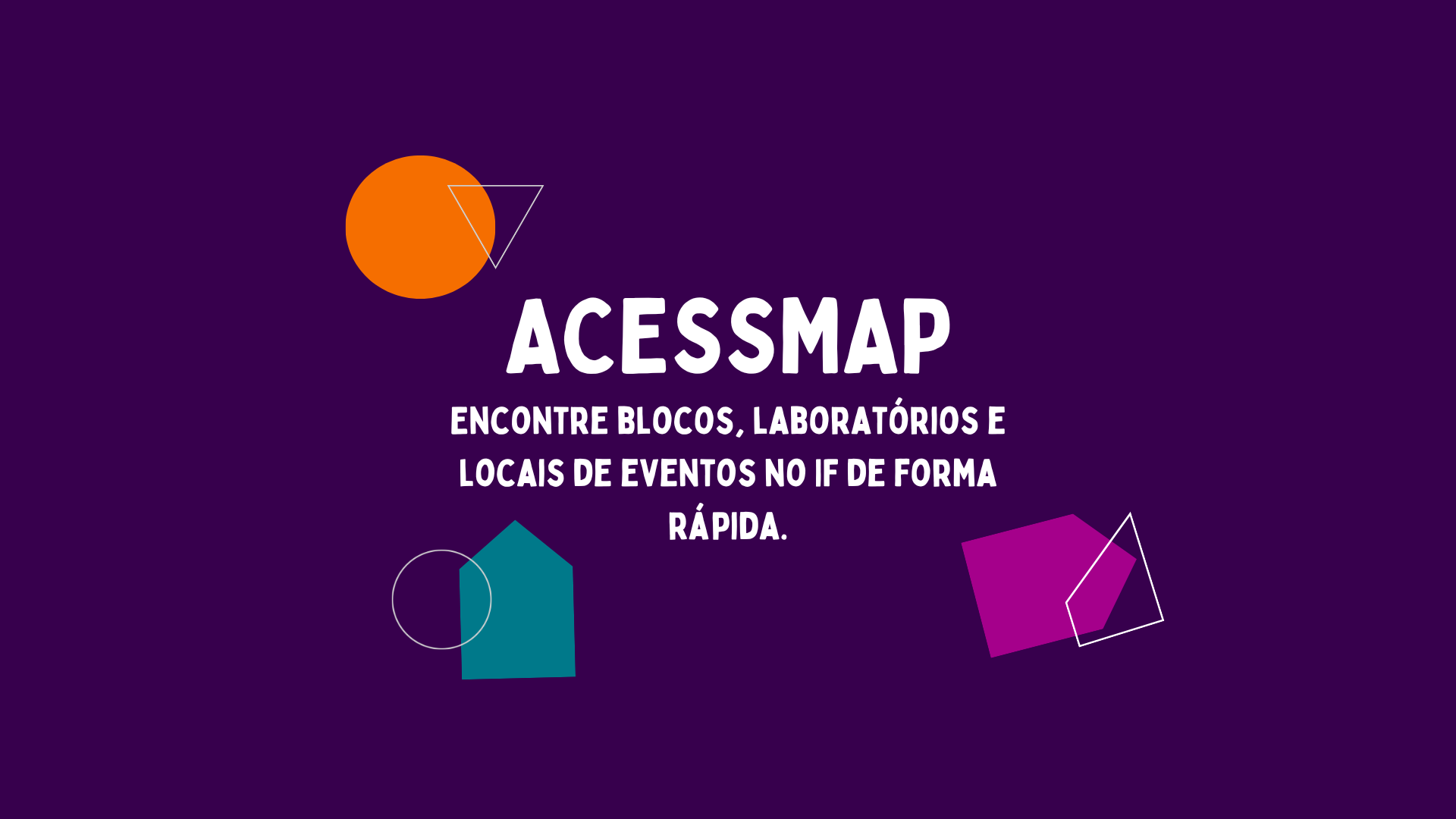 Logo AccessMap: Encontre blocos e laboratórios no campus de forma rápida.